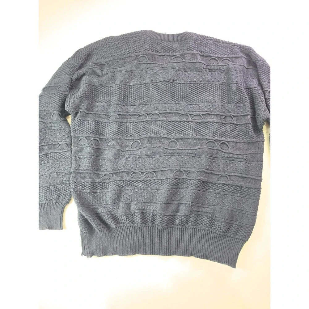 Vintage Titleist By Corbin Cotton Cable Kint Sweater Mens Large Black 2XL